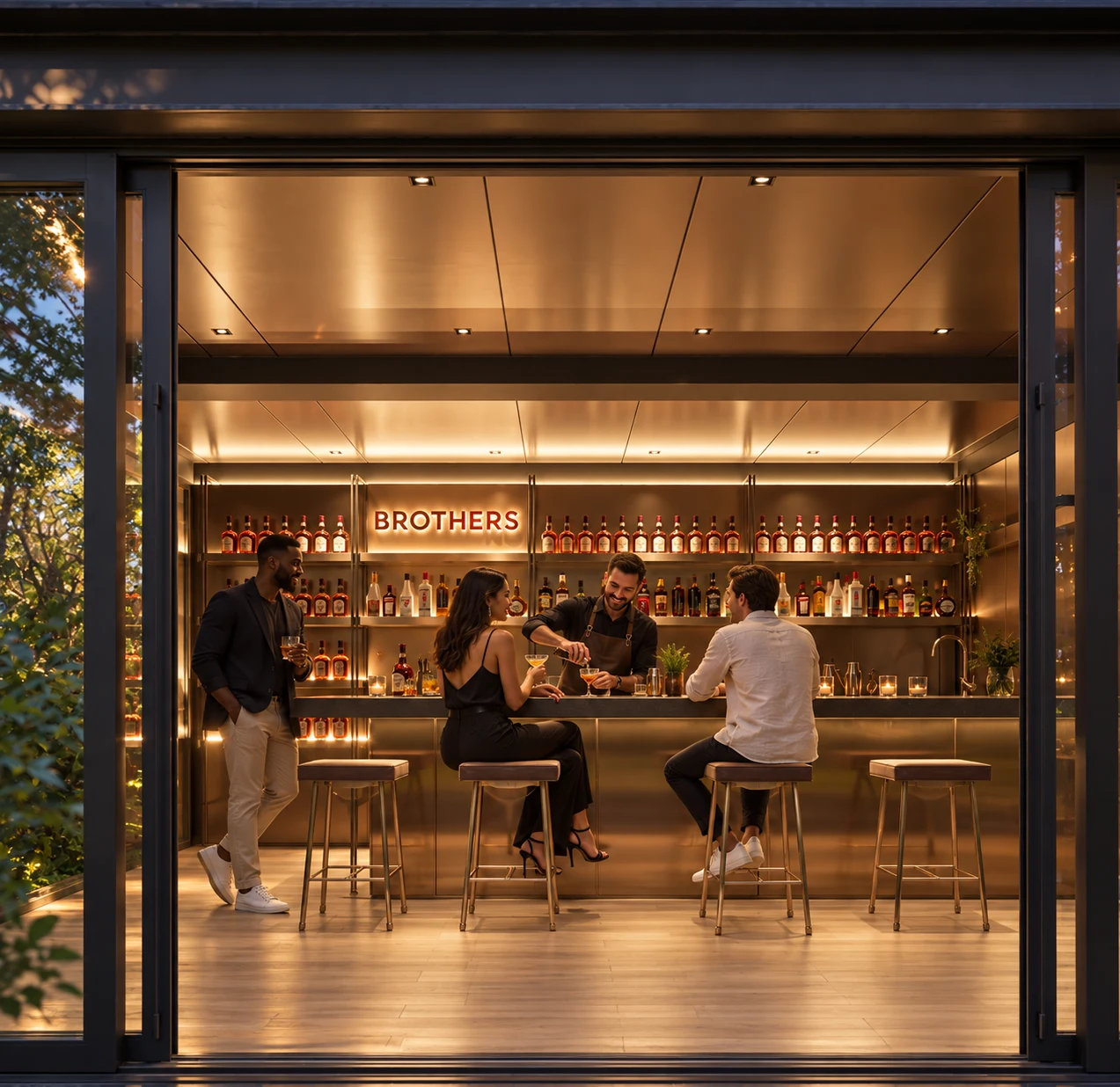 Zai · House of Brothers — Bar ve tadım mekânı mimarisi — proje görseli 6