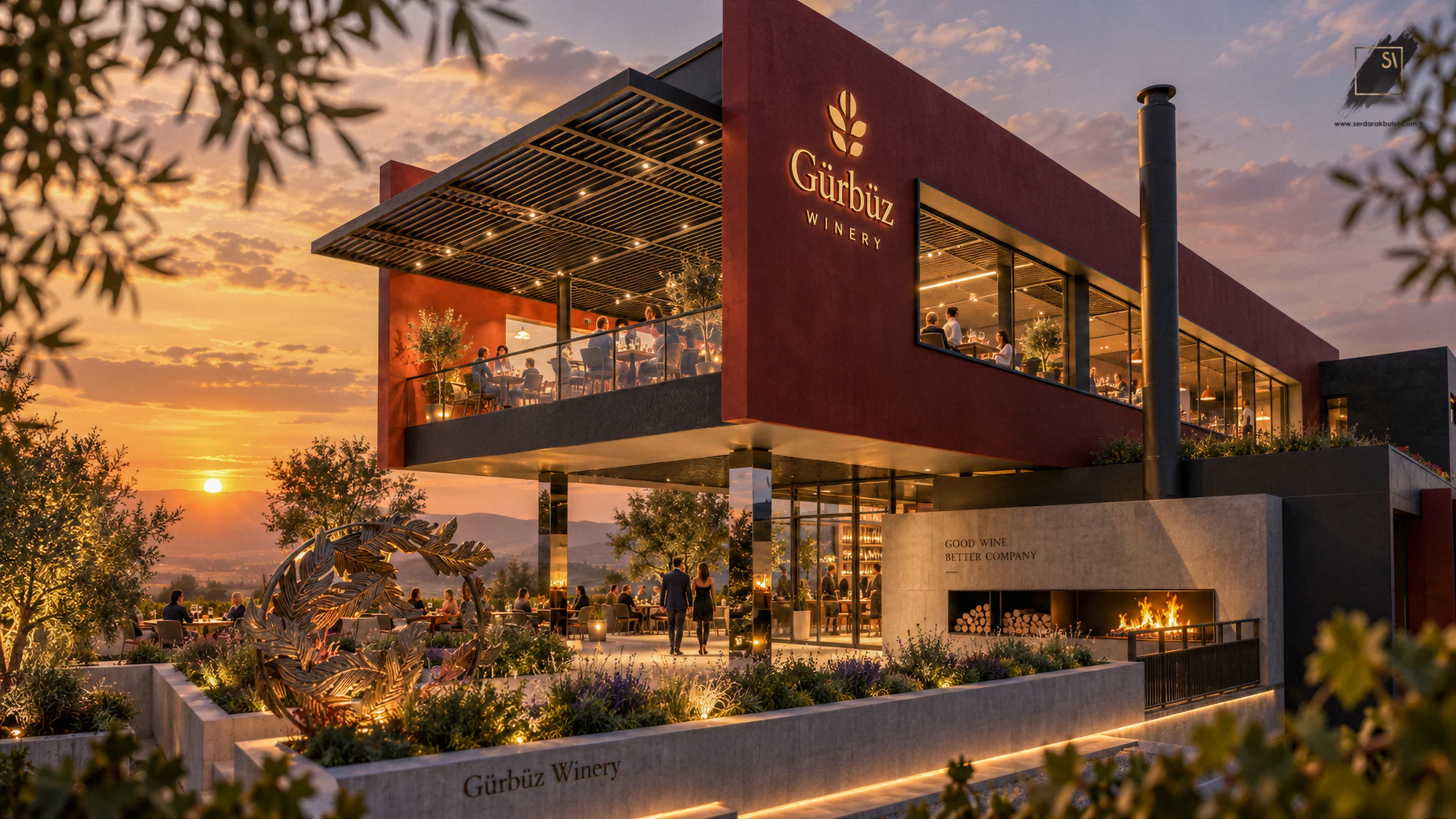 Gürbüz Winery · Akın Gürbüz — Şaraphane mimarisi