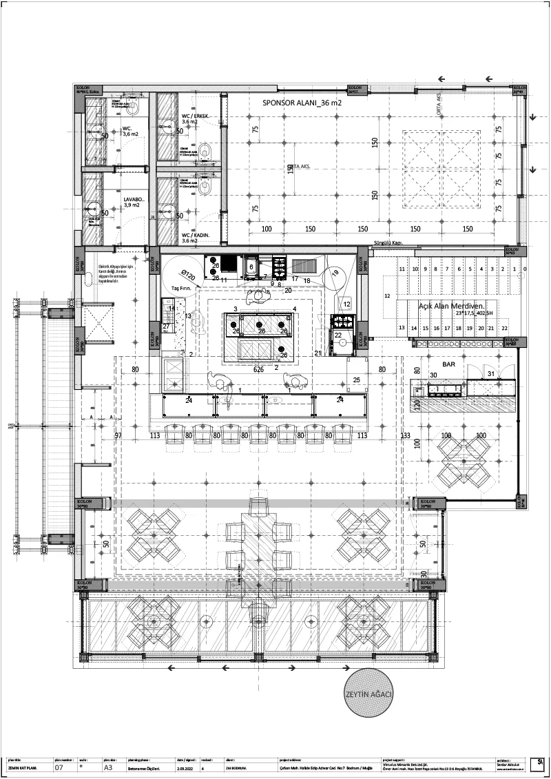 Zai Bodrum — Restoran mimarisi — proje görseli 15