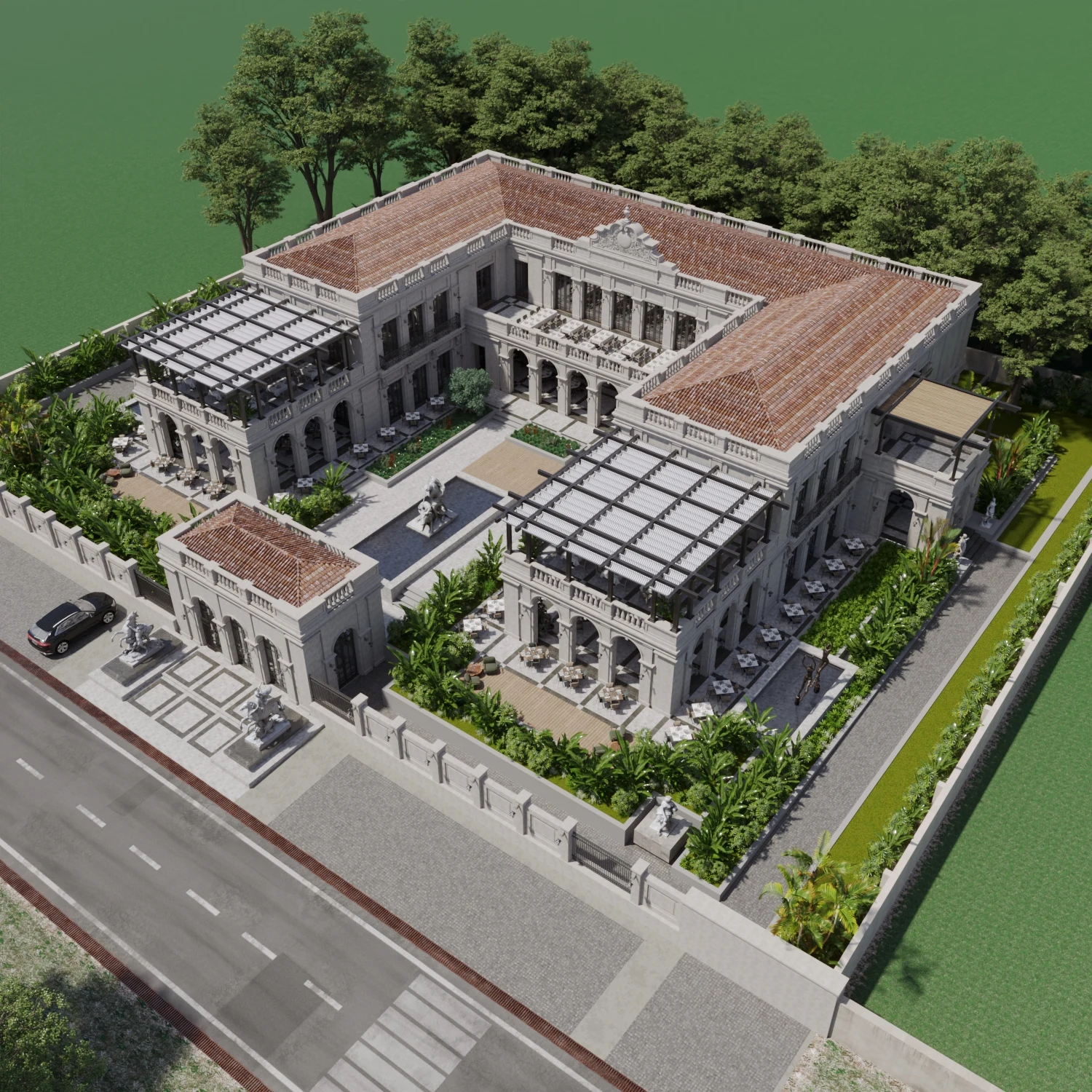 Italian Restaurant · Akra — Restoran mimarisi ve iç mimari — proje görseli 8