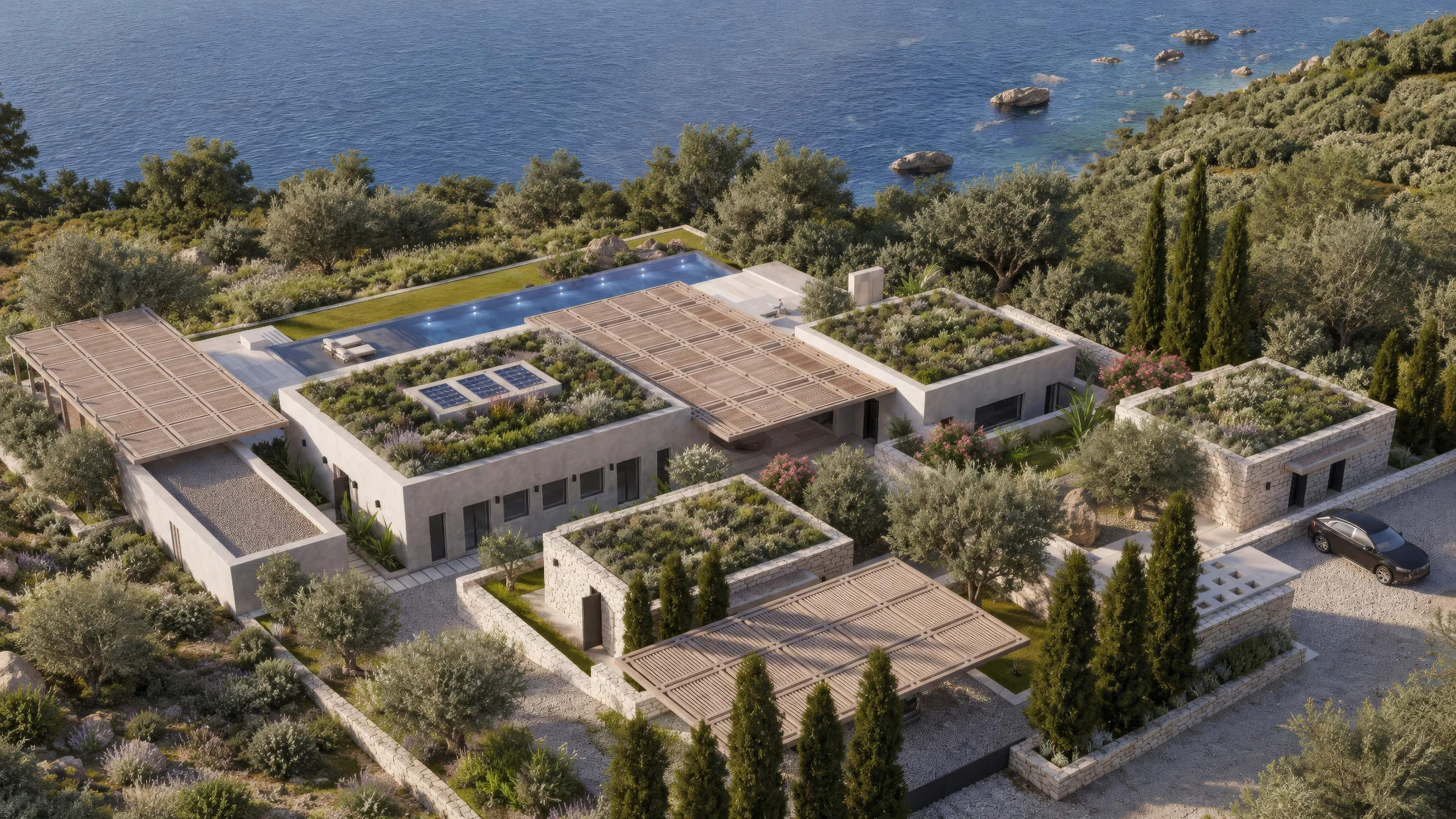 Loutraki Evi — Tatil evi ve villa tasarımı