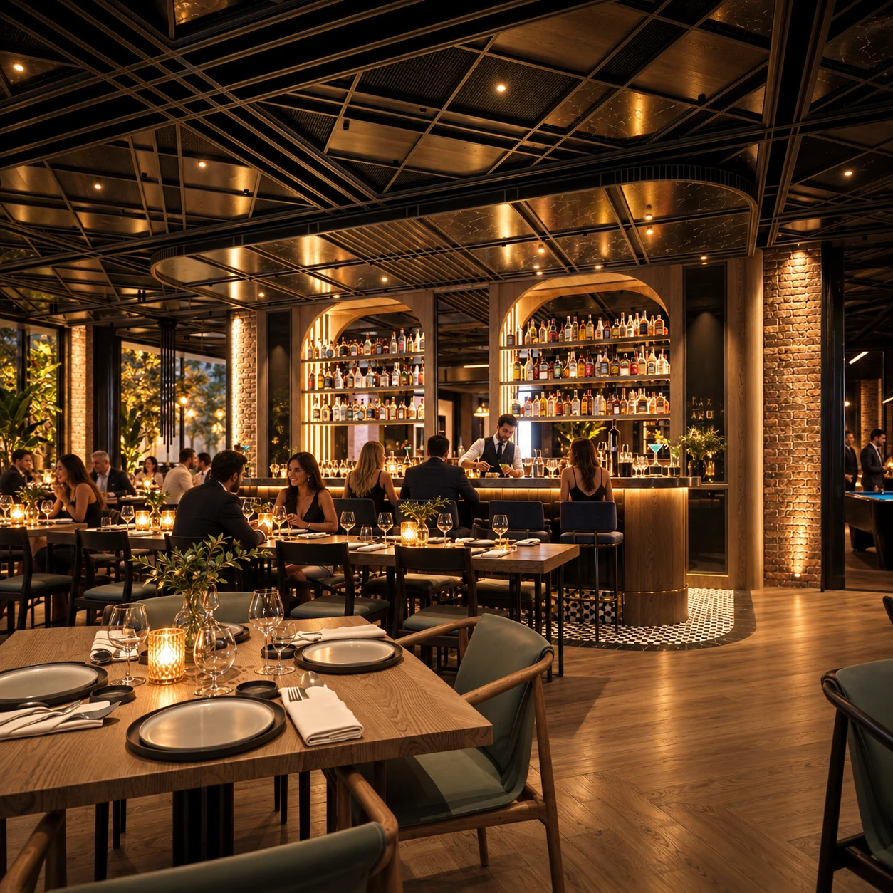 Mojo · Resto / Bar — Bahçeli restoran ve bar tasarımı — proje görseli 7