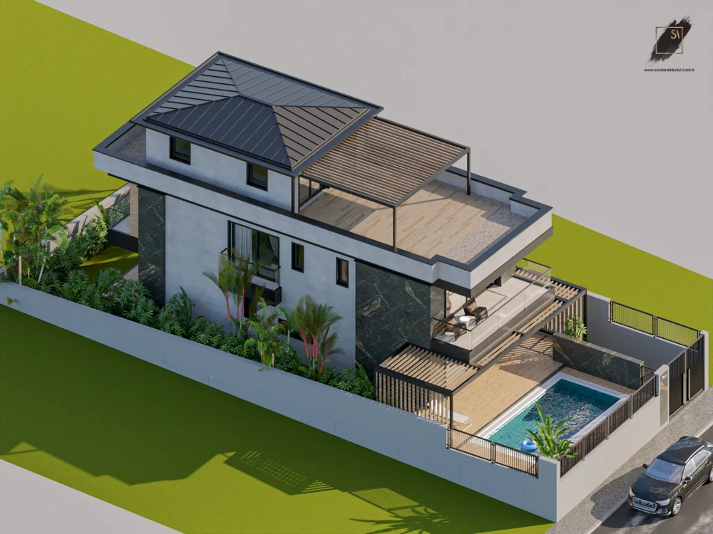 Kuşadası Villa — Villa ve konut mimarisi — proje görseli 4