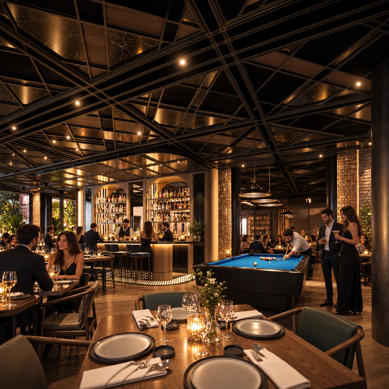 Mojo · Resto / Bar — Bahçeli restoran ve bar tasarımı — proje görseli 8