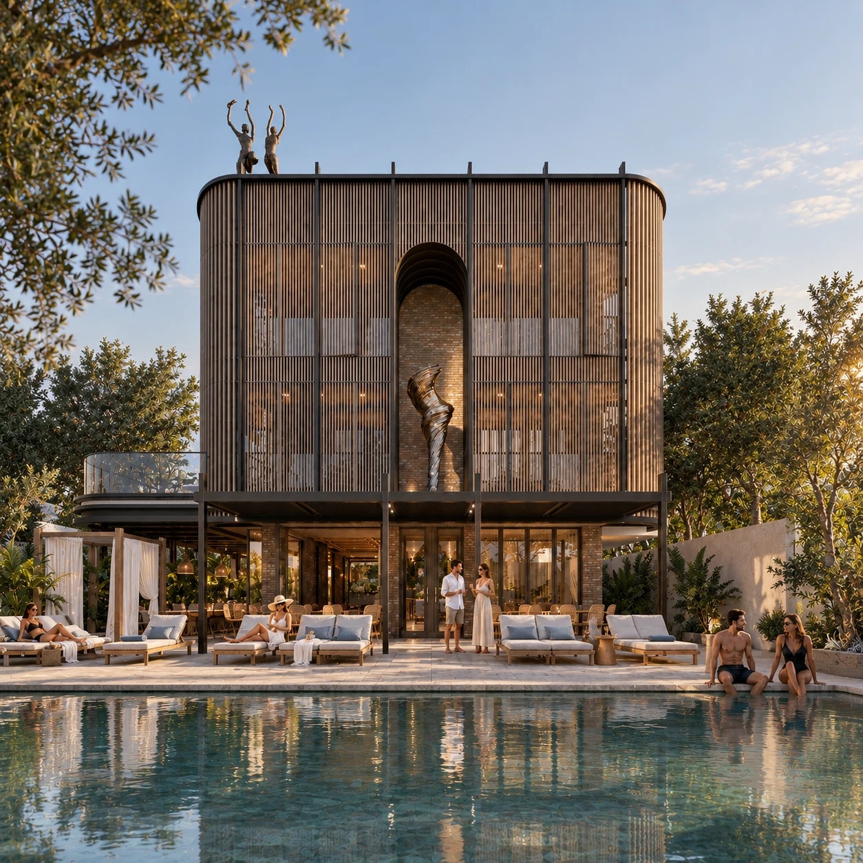 Yalova · Havuz / Restoran / Bar — Sosyal tesis mimarisi